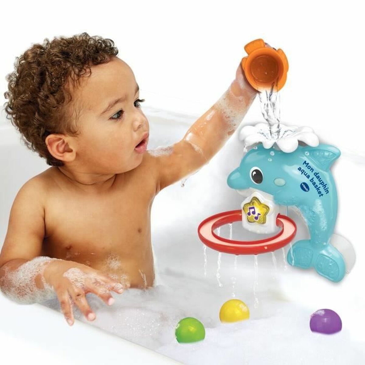 Didaktična igrača Vtech Baby Coffret de Bain empilo rigo l´eu (FR)